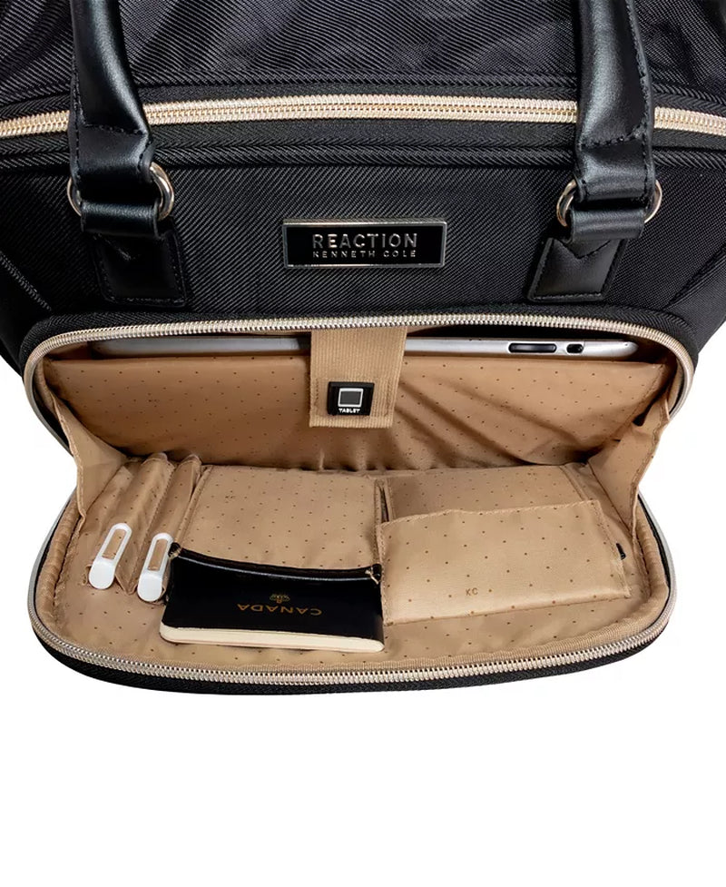 17" Softside Chevron 4-Wheel Spinner Carry-On Underseater