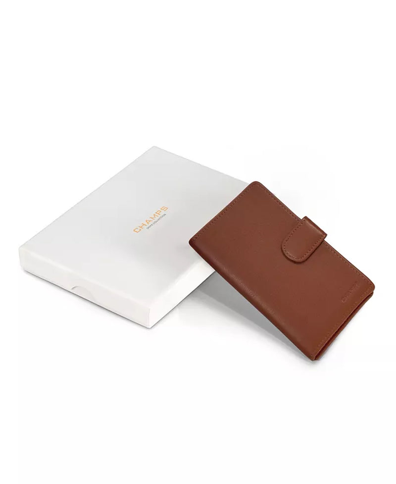 Men'S Onyx Collection Leather Passport Case