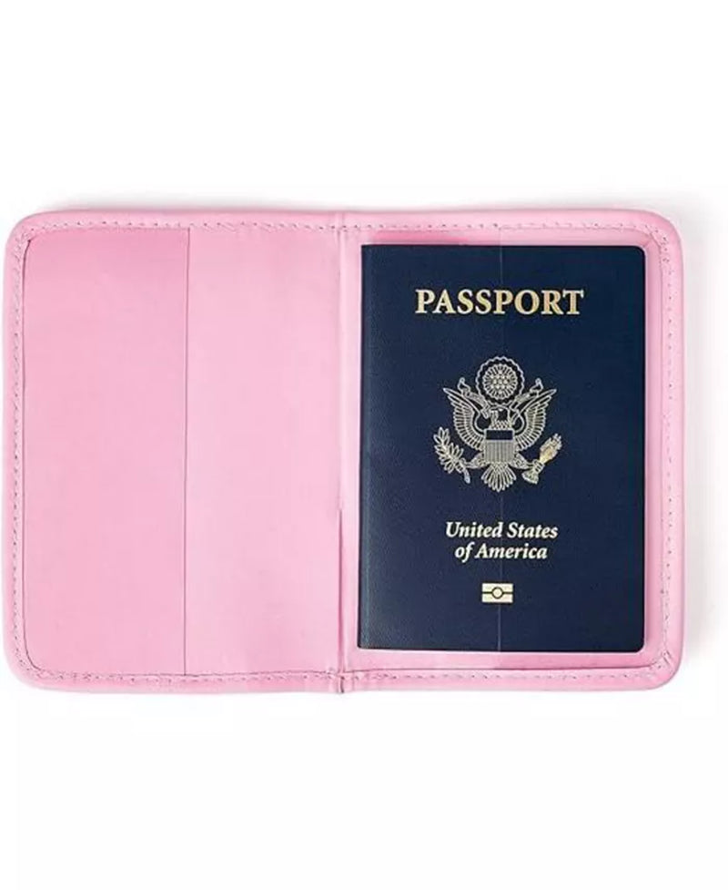 Travel Bundle Women'S Travel Accessory Passport Holder and Luggage Tag, Woven with Faux Leather