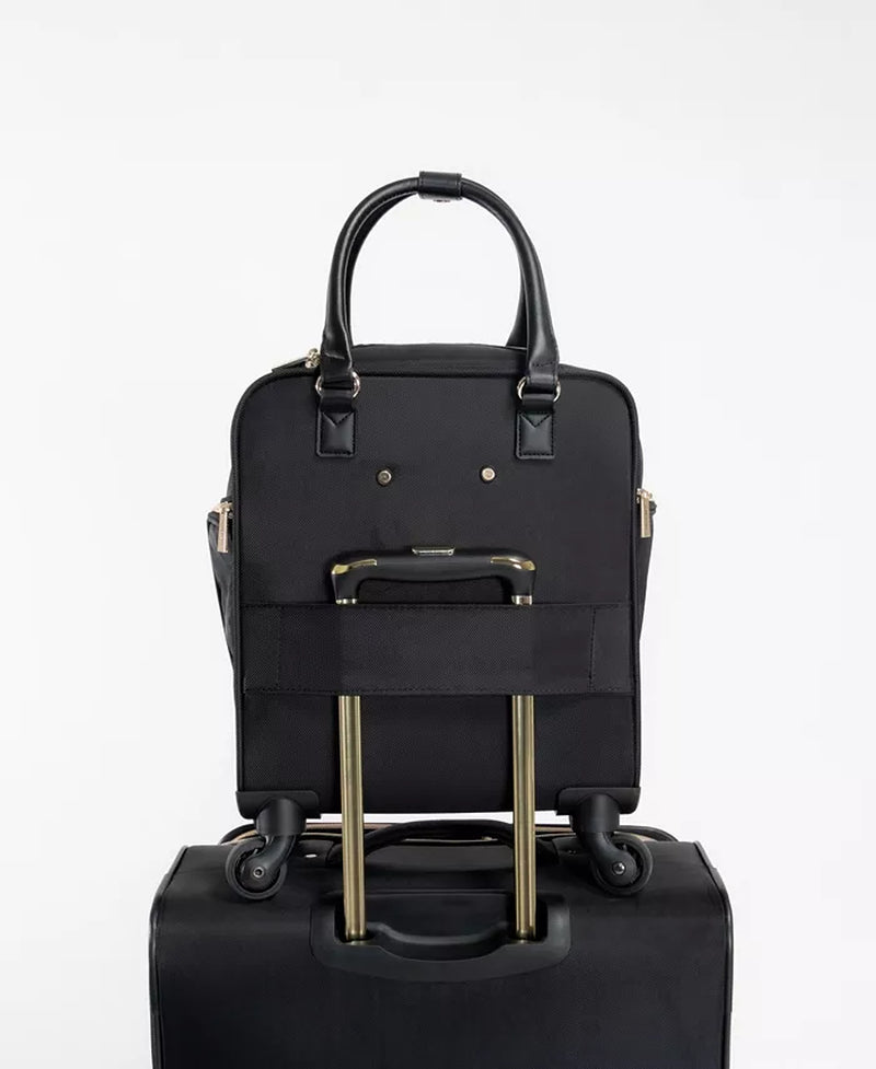 17" Softside Chevron 4-Wheel Spinner Carry-On Underseater