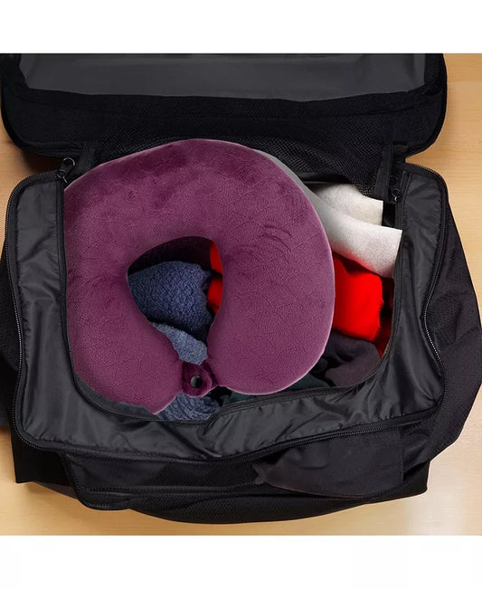 2 Memory Foam Travel Pillows with Sleep Masks by Â Ultimate Comfort for Couples on the Go