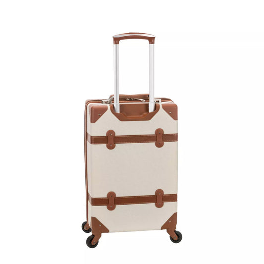 Rockland Stage Coach 20" Hardside Carry on Rolling Trunk - White